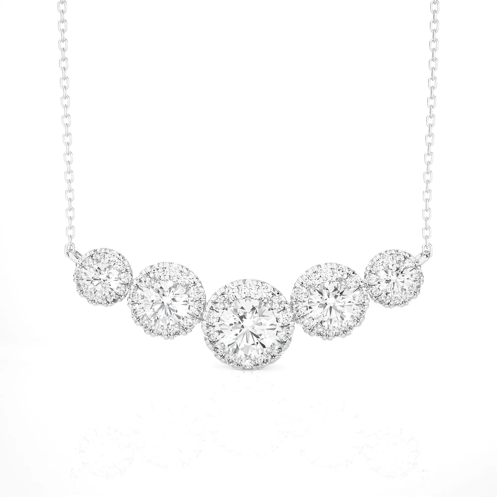 1 3/4  ctw Round Lab Grown Diamond Fashion Necklace