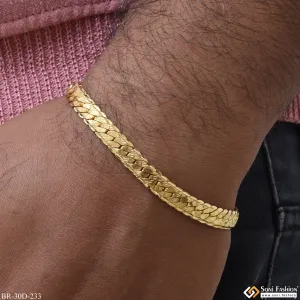 1 Gram Gold Plated Shipra Amazing Design Bracelet for Men - Style D233