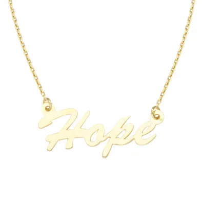 14K Hope Necklace