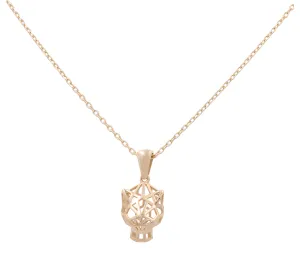 14K Yellow Gold Chain with Gold Filigree Pendant
