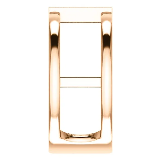 14KT GOLD 0.34 CTW BAGUETTE RUBY NEGATIVE SPACE RING