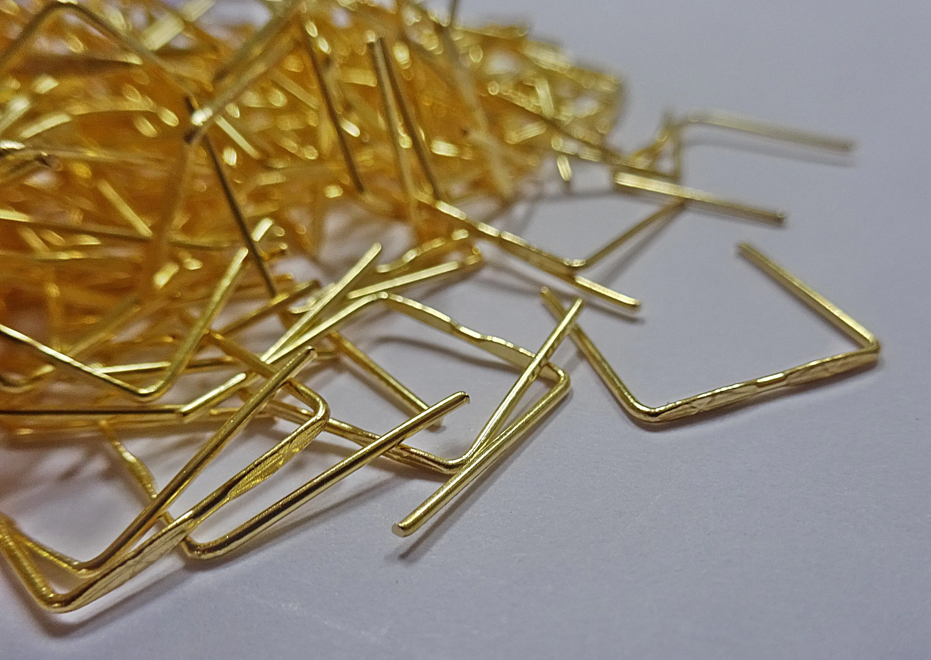 250 x 42mm 1.8 inch Brass Gold Chandelier Clasps Links for Glass Droplets Crystals Beads Drops