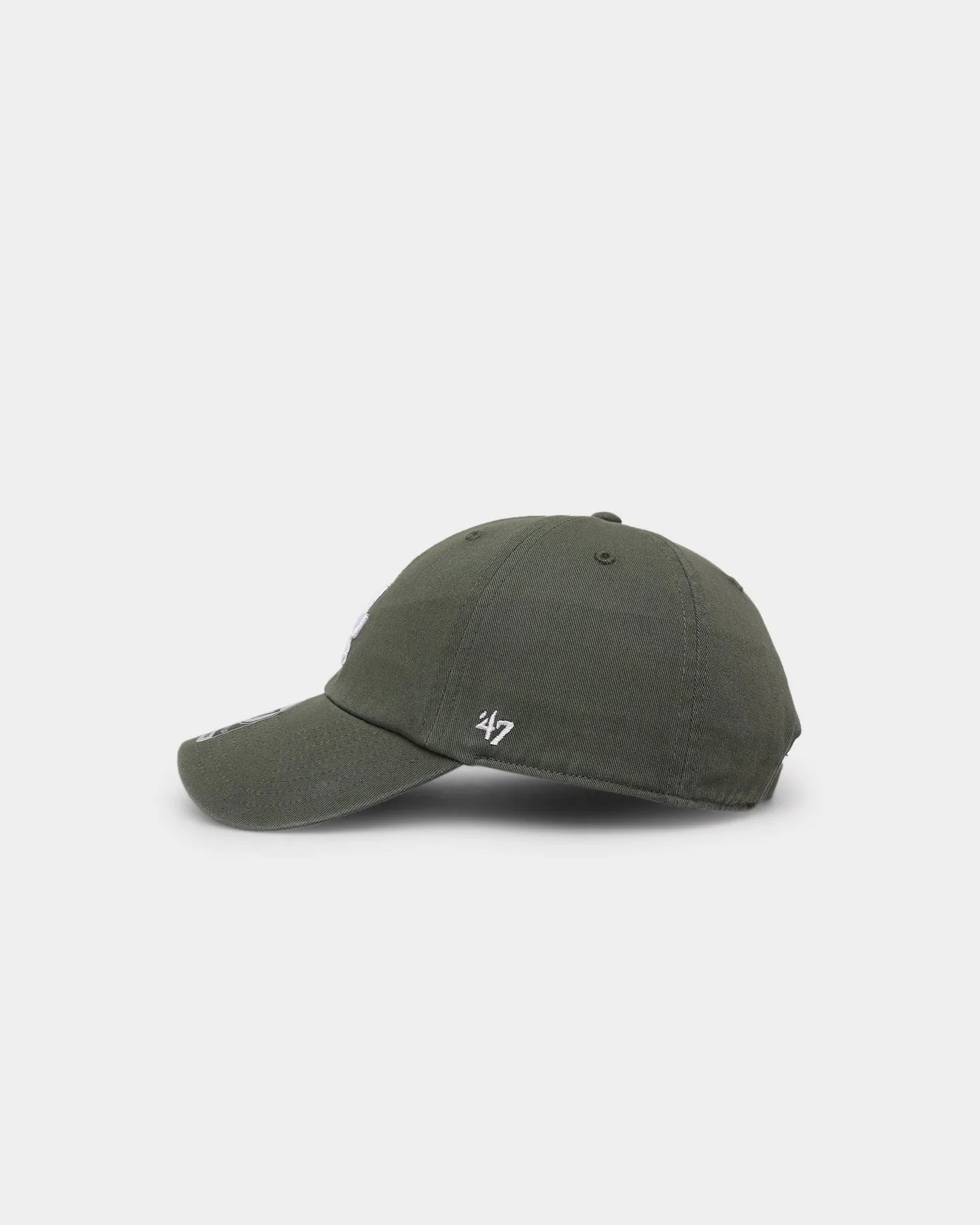 47 Brand Los Angeles Dodgers 47 Clean Up Strapback Moss