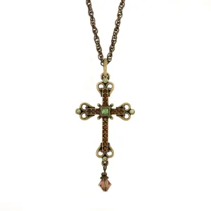 Agape - St. Sandukht Cross Necklace - Peridot