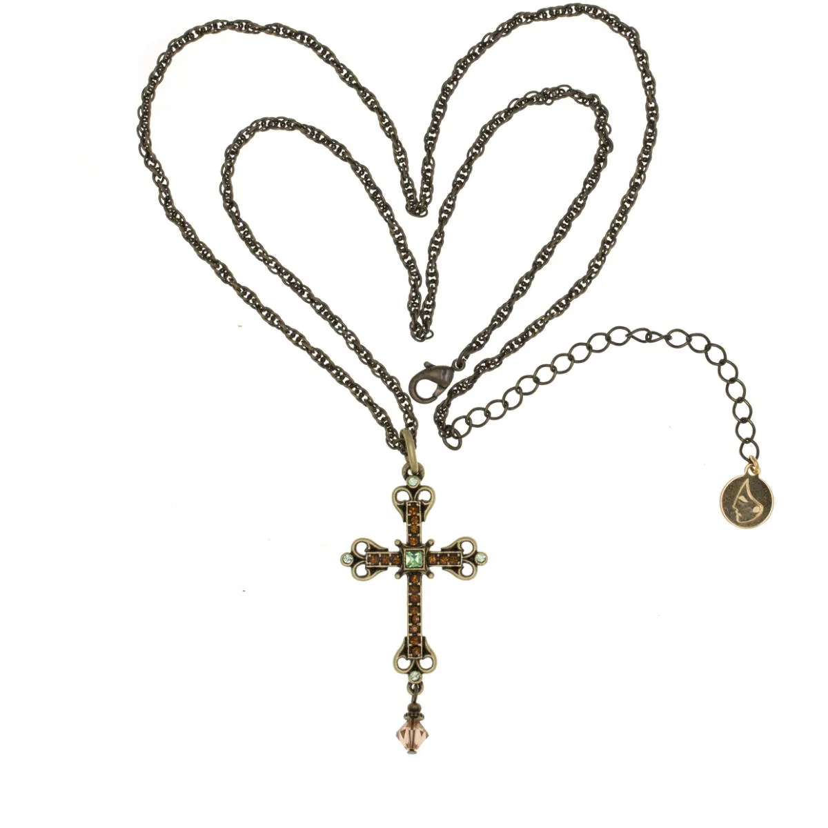Agape - St. Sandukht Cross Necklace - Peridot