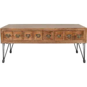 American Vintage Coffee Table - Medium Brown