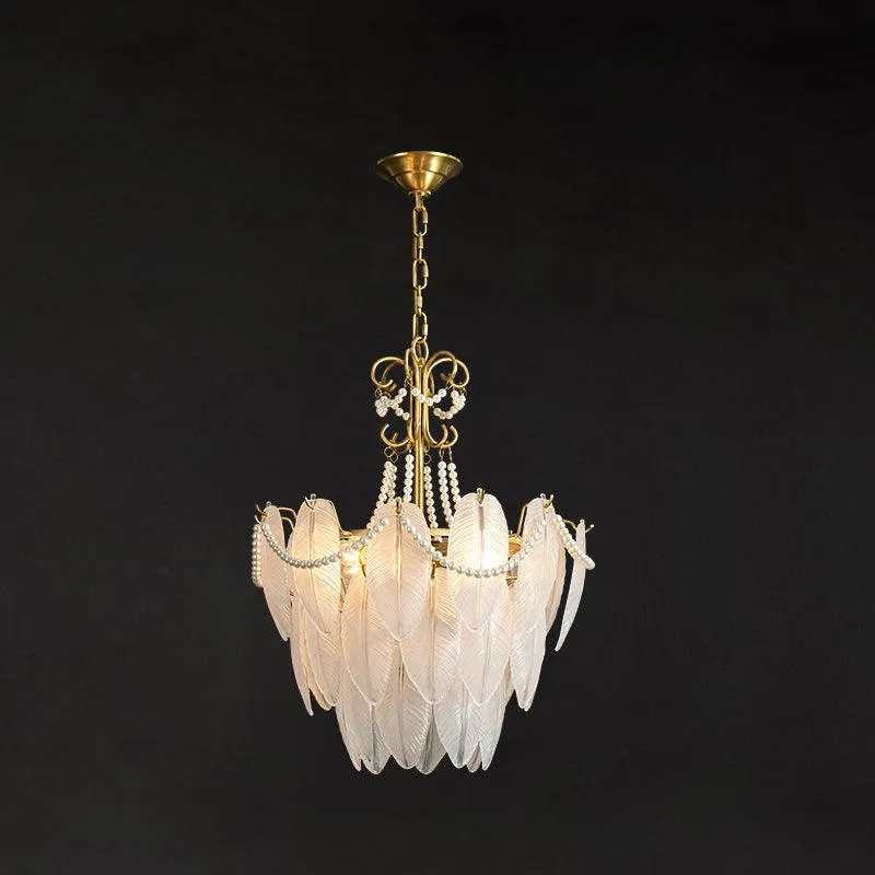 Angel Glass Feather Chandelier