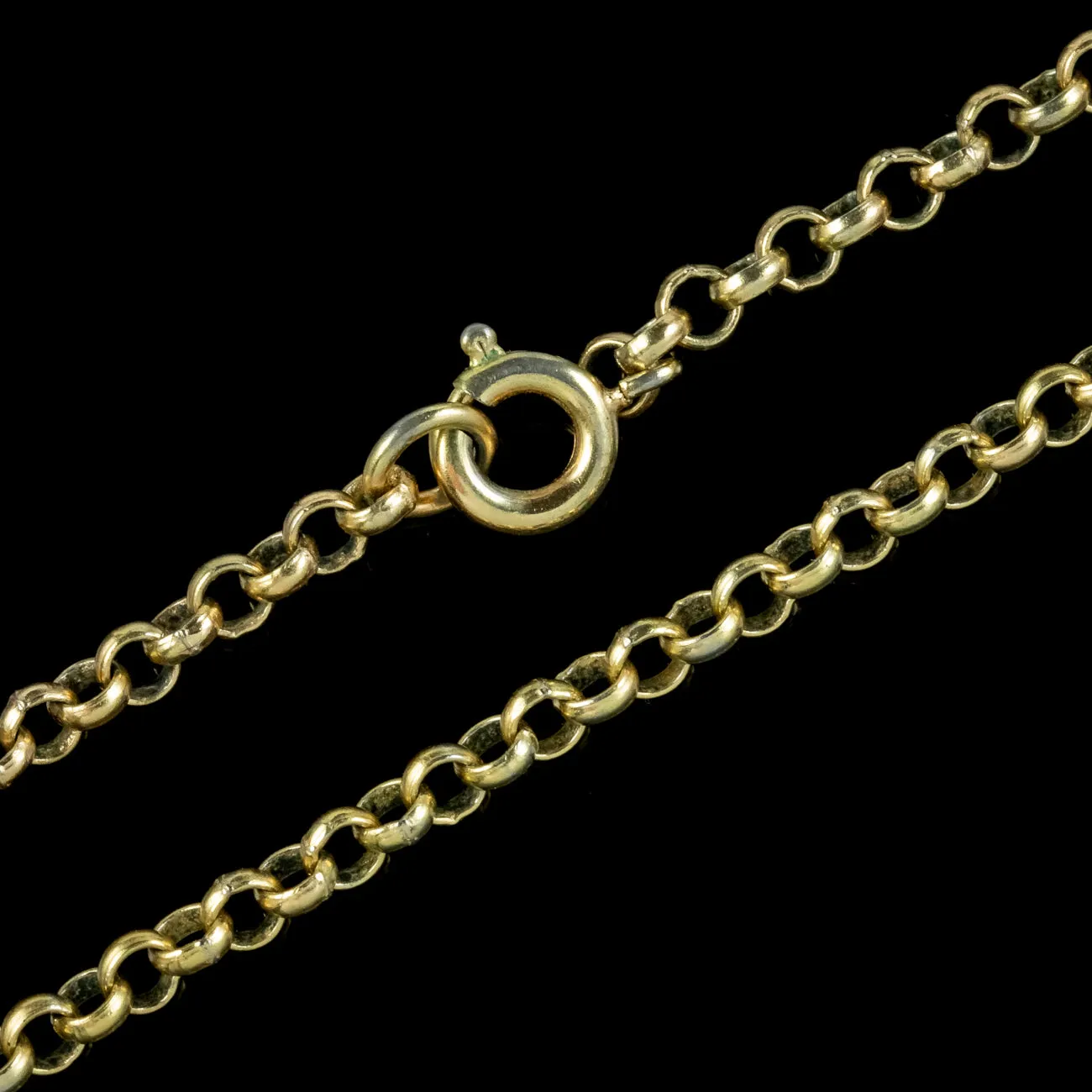 Antique Edwardian 18ct Gold Chain Necklace Circa 1910