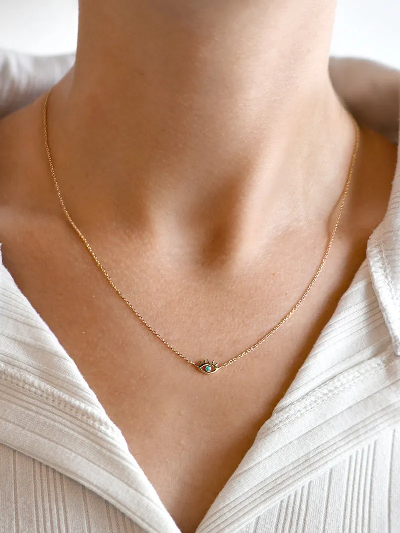 Anzie x Mel Soldera Lash Evil Eye Necklace