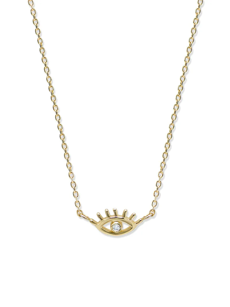 Anzie x Mel Soldera Lash Evil Eye Necklace