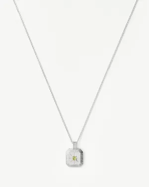 August Birthstone Pendant Necklace | Peridot/August