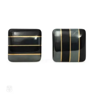 Black jade and hematite earrings, Angela Cummings, Tiffany & Co.
