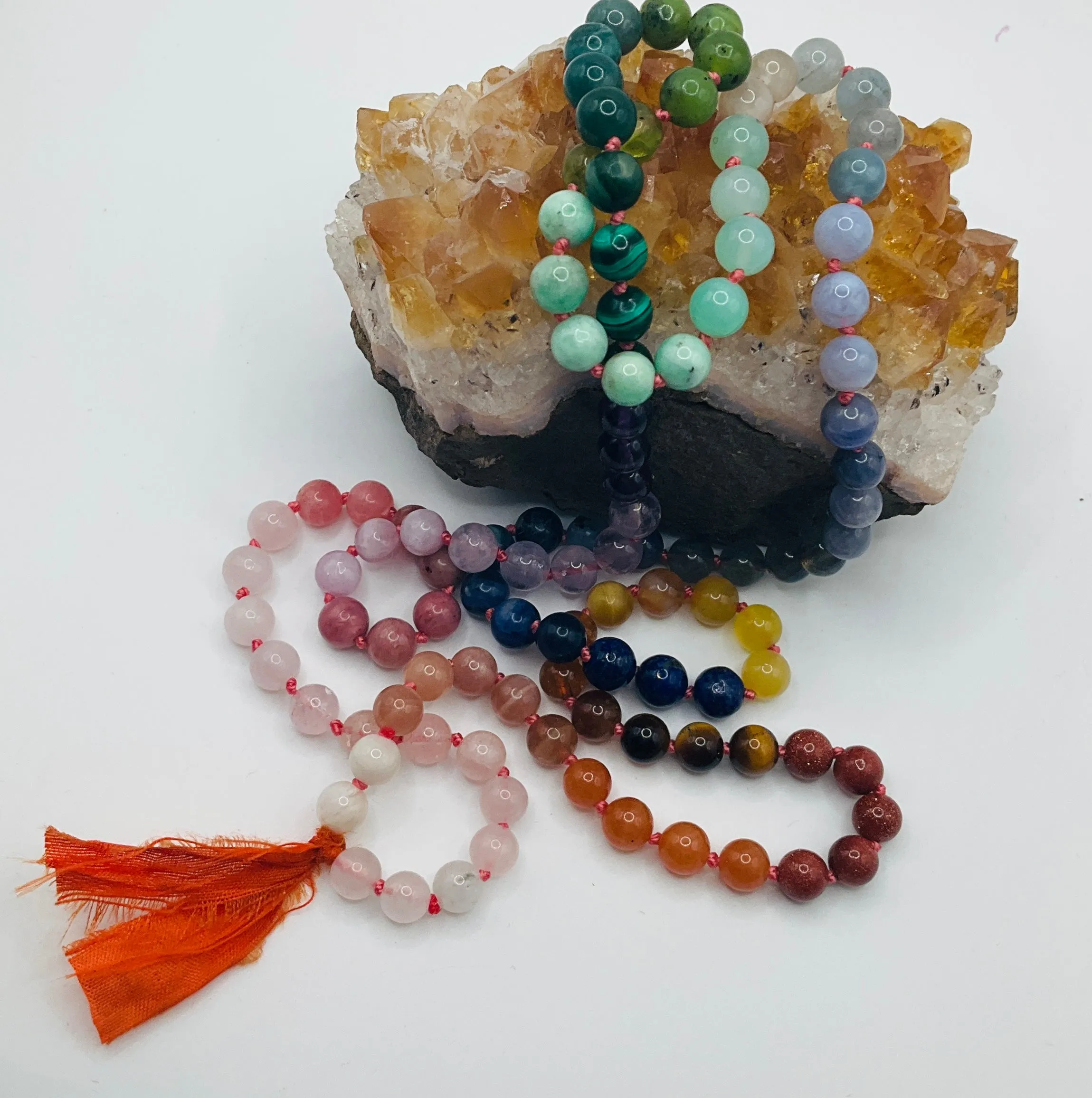 Bohemian Intention Mala  ~ Orange (008)