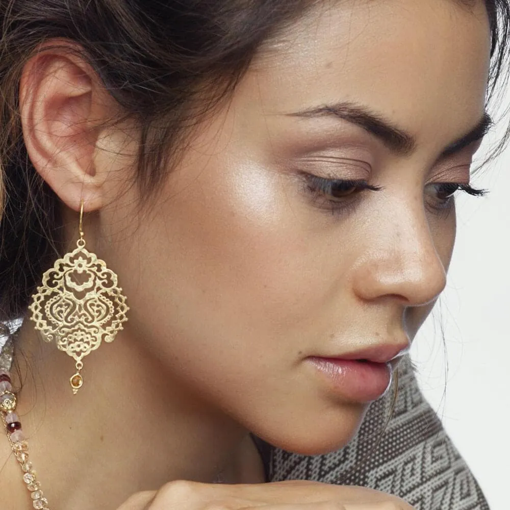 Breath of Life Earrings • Citrine