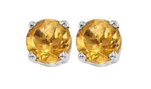 Citrine Stud Earrings