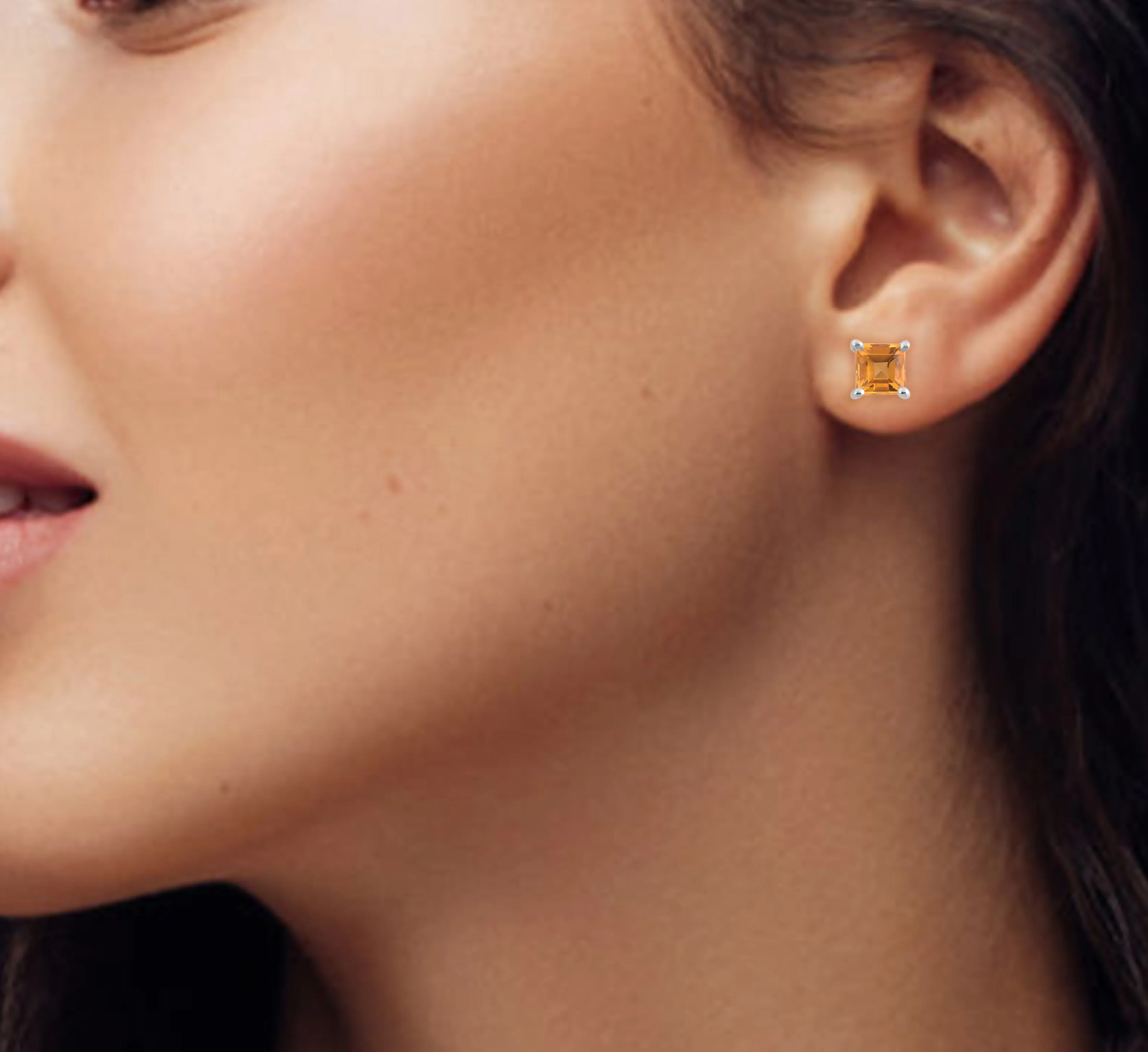 Citrine Studs