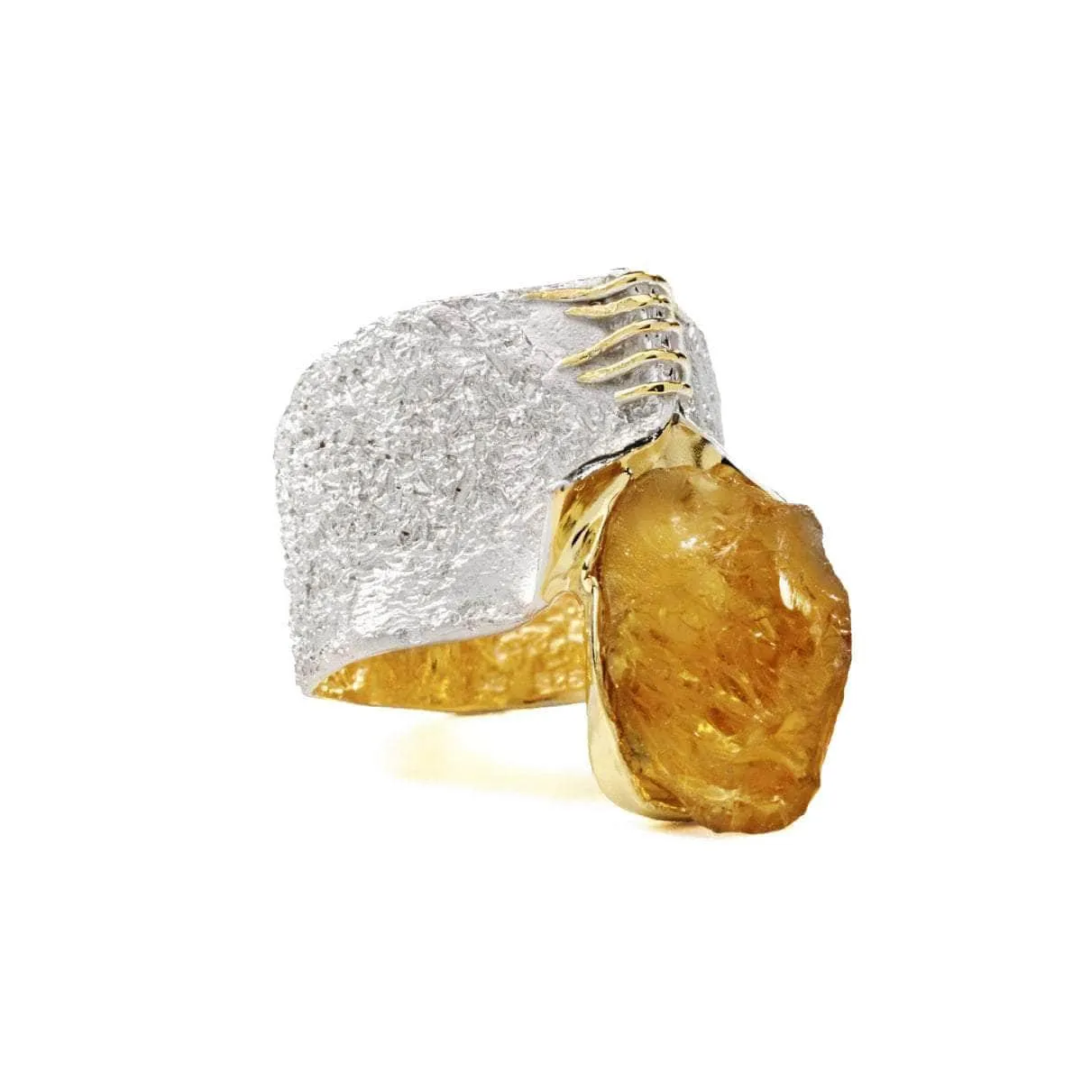Corliss Citrine Rough Ring