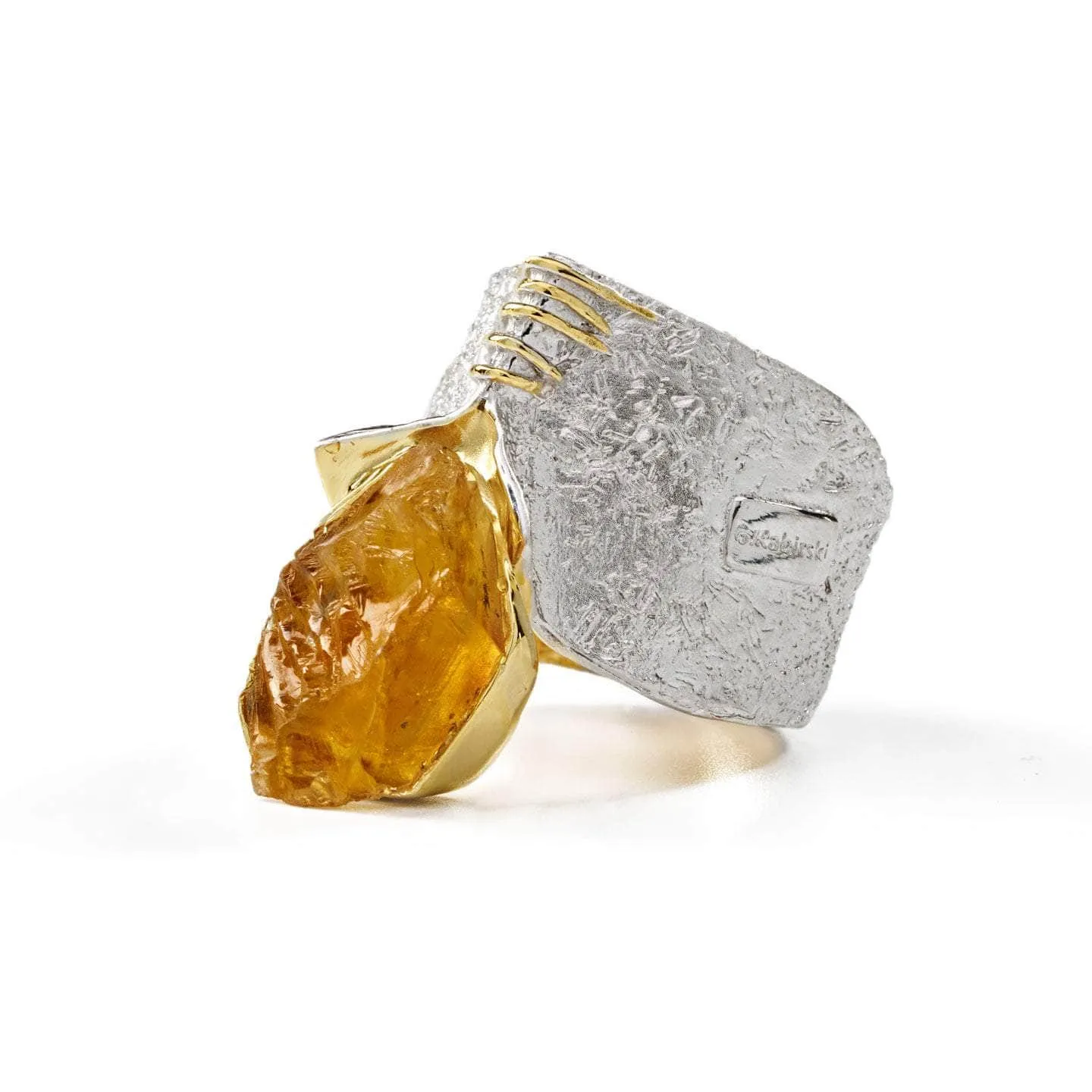 Corliss Citrine Rough Ring