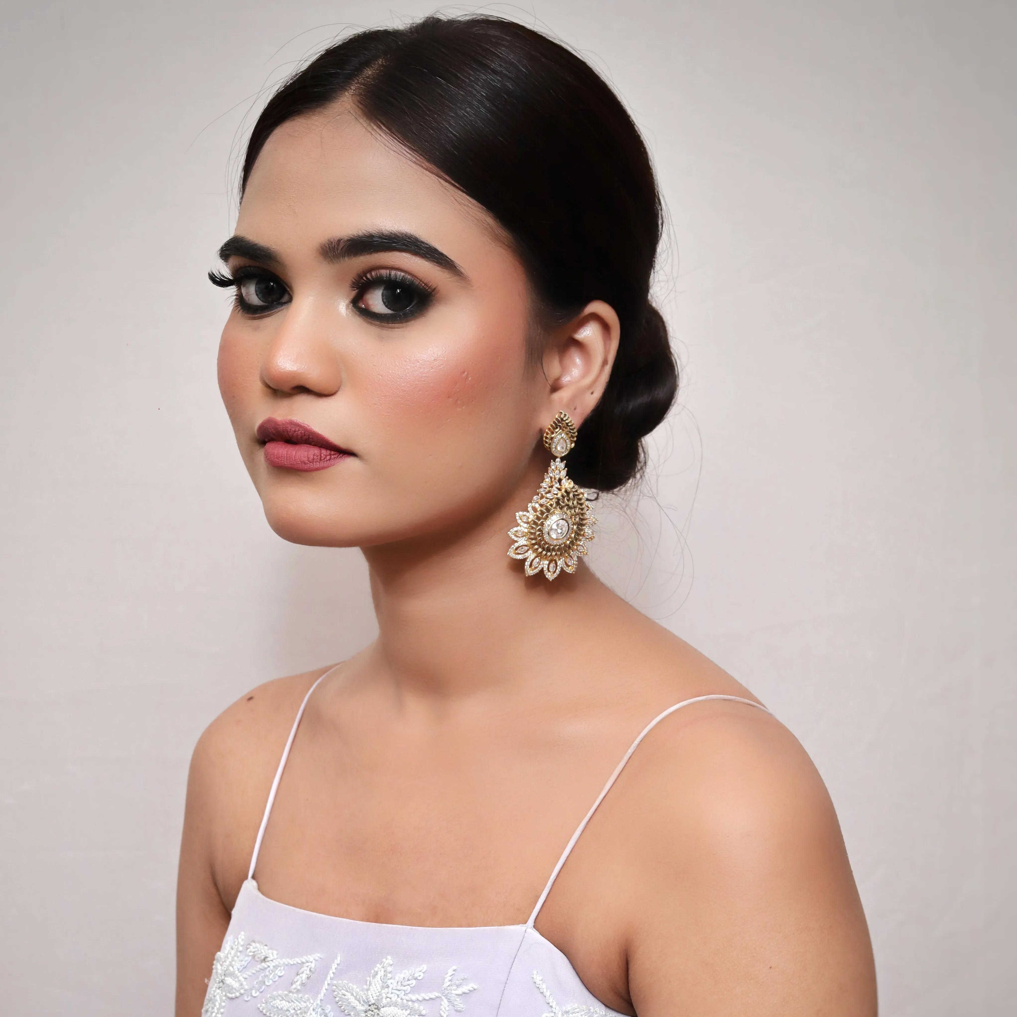 Danglers Zircon/AD Earring 8899-100