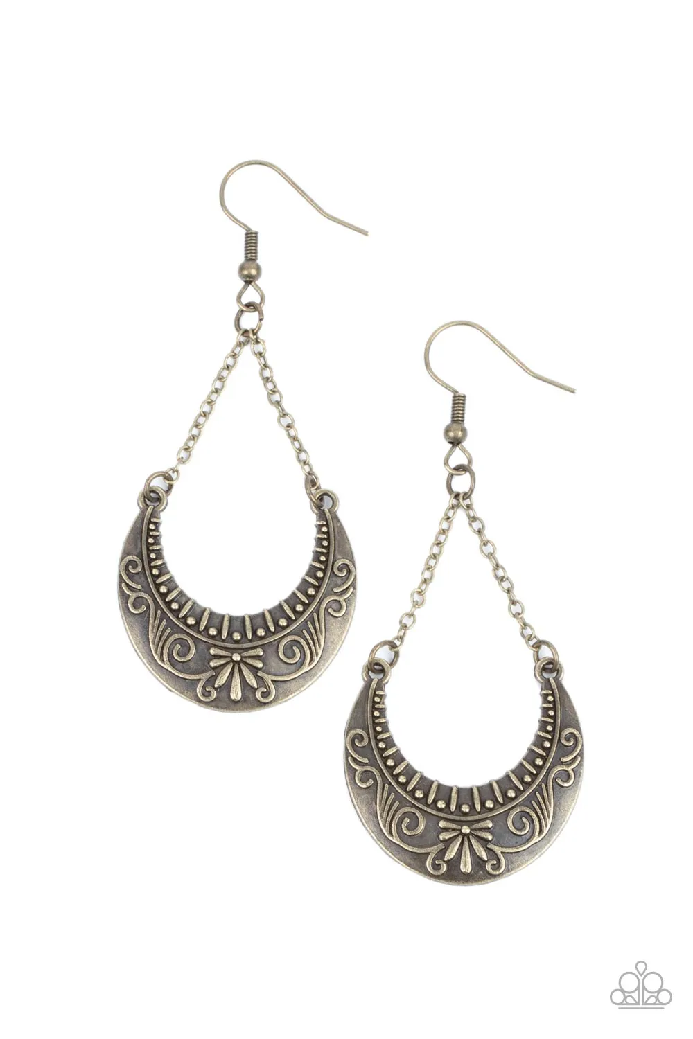 Earrings All in the PASTURE - Brass