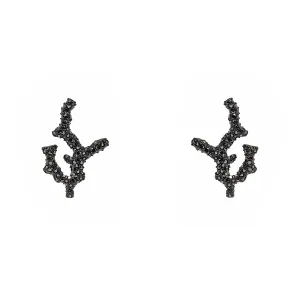 Earrings Dark Coral Branches