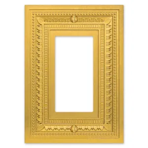 Filigree Border Satin Gold Cast - 1 Rocker Wallplate