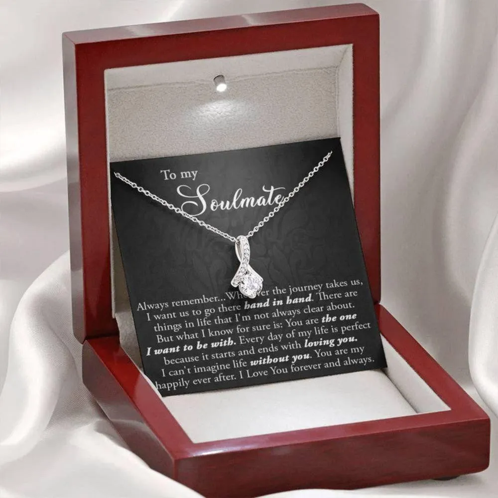 Girlfriend Necklace, To My Soulmate, Necklace For Soulmate, Meaningful Soulmate Necklace