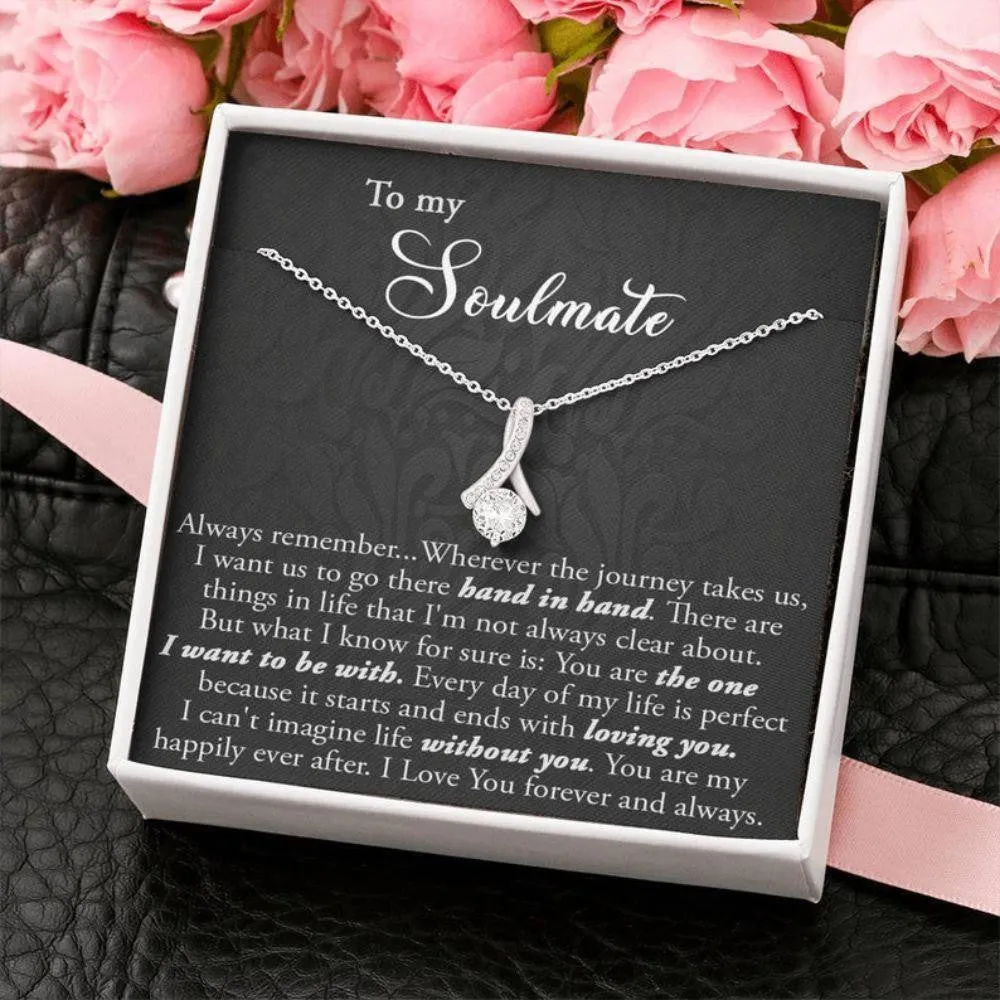 Girlfriend Necklace, To My Soulmate, Necklace For Soulmate, Meaningful Soulmate Necklace