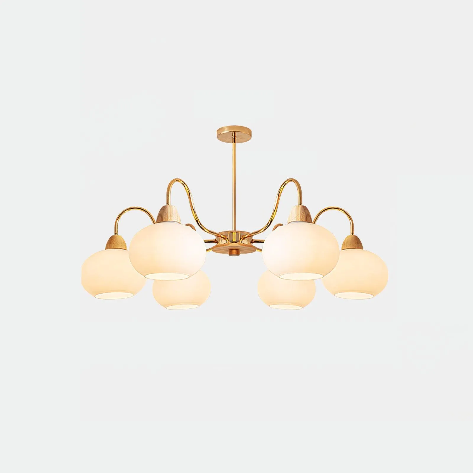 Glass Persimmon Chandelier