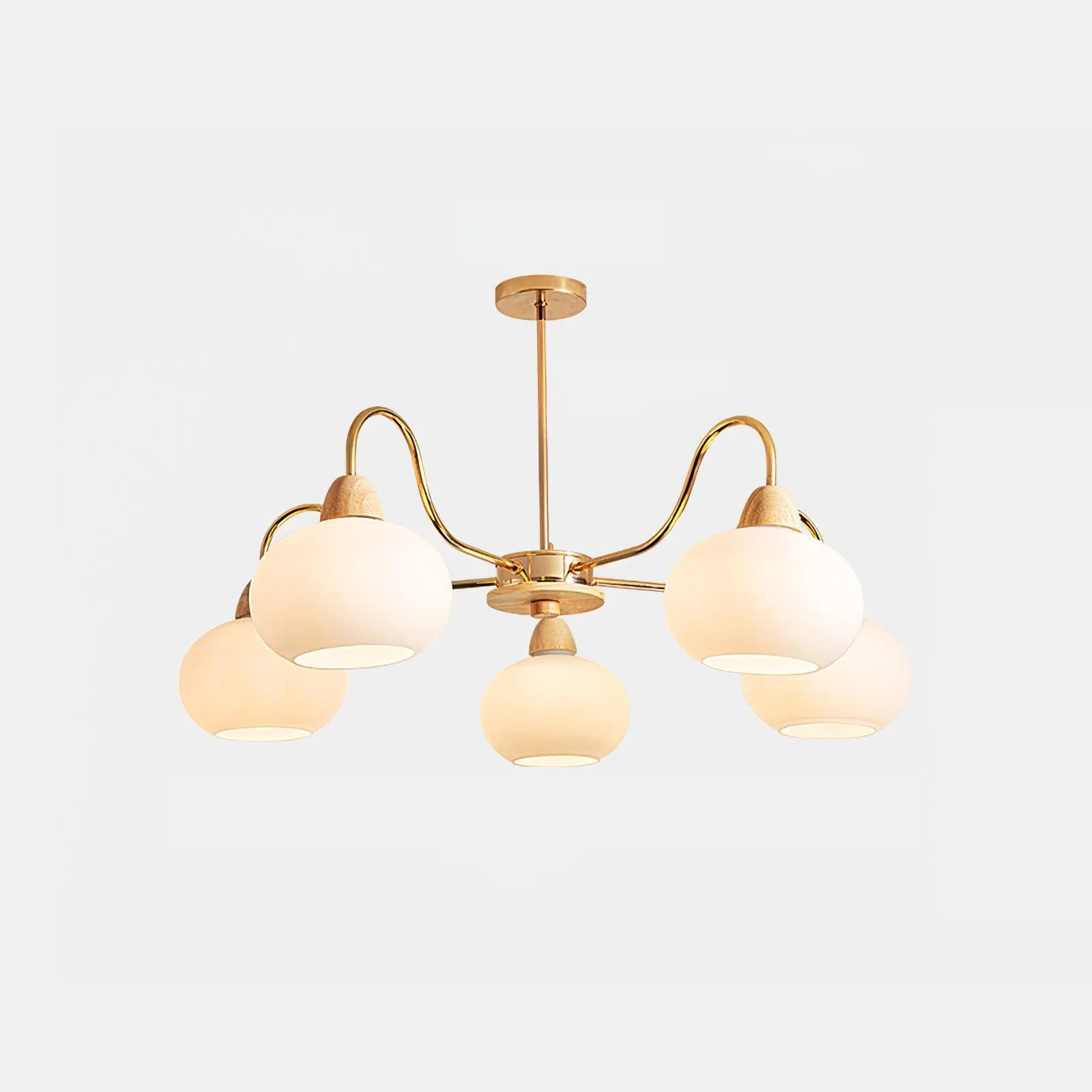 Glass Persimmon Chandelier