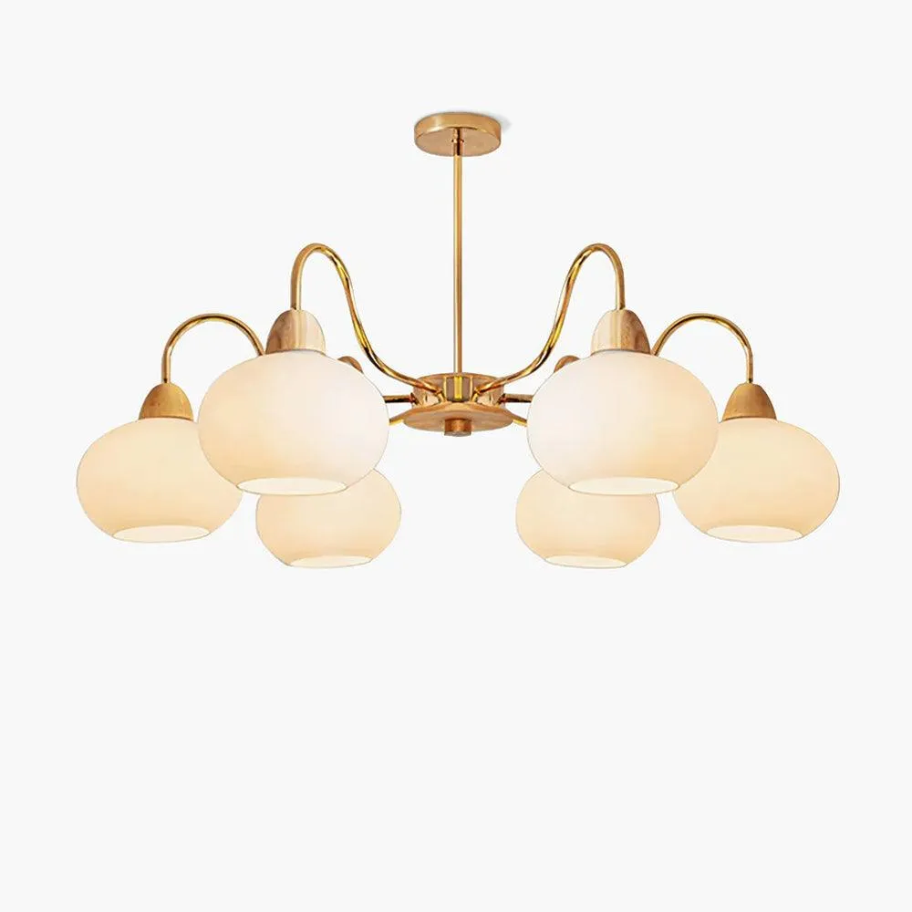 Glass Persimmon Chandelier