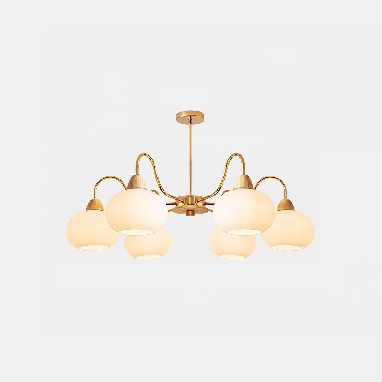 Glass Persimmon Chandelier