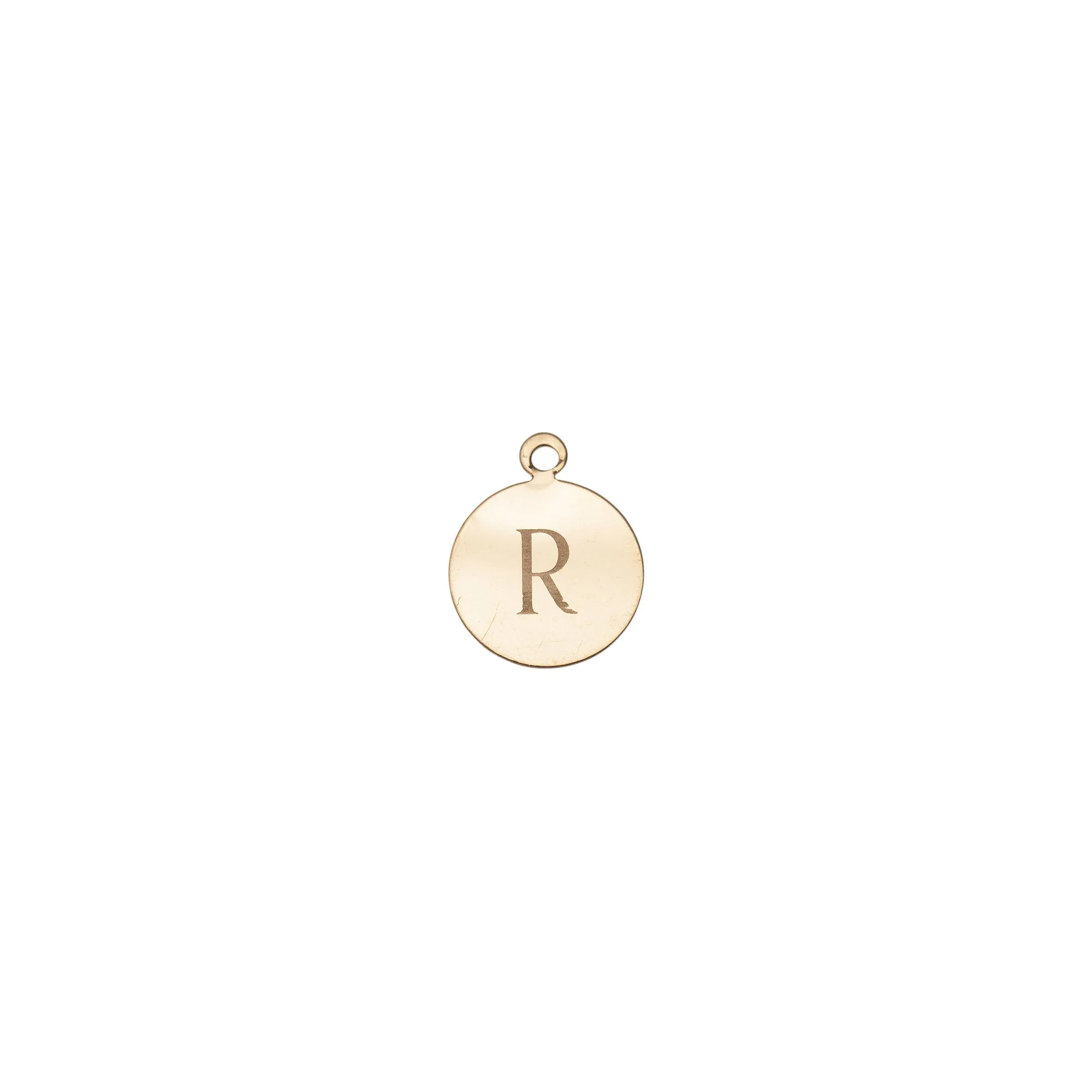 Gold Circle Disc Necklace
