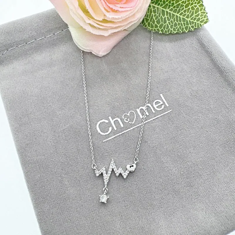 Heartbeat Cubic Zirconia Necklace
