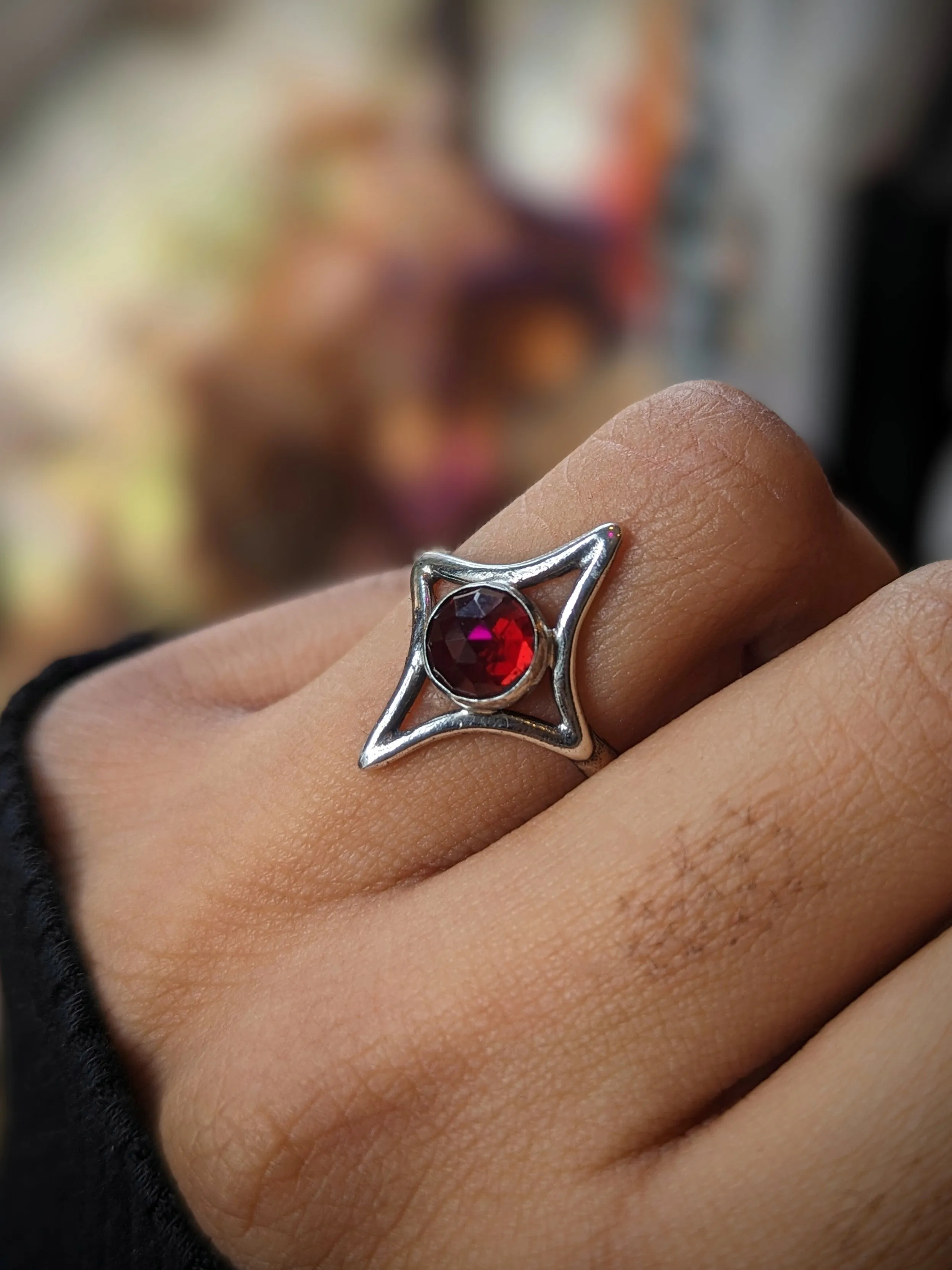 Hellhound Orion Ring | Garnet | Ready to Ship