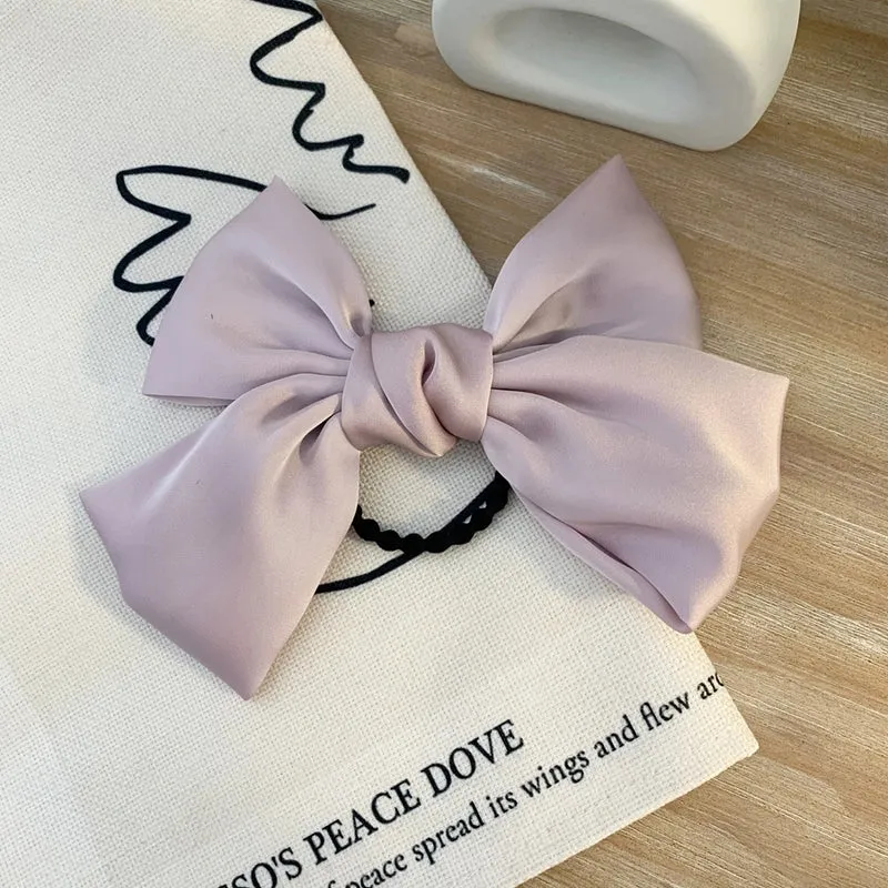 Lolita Red Big Bow Hairpin Hairrope Cyber Celebrant Spring Clip Hairpin Hair Accessories Girl's Headwear Japanese Style