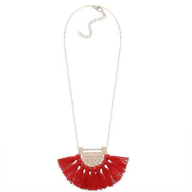 Long Tassel Bohemian Necklace