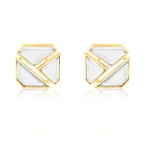 Lumen Trio Mirror Stud Earrings