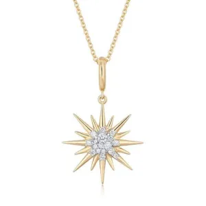Luminous Sapphire Diamond Pendant Necklace