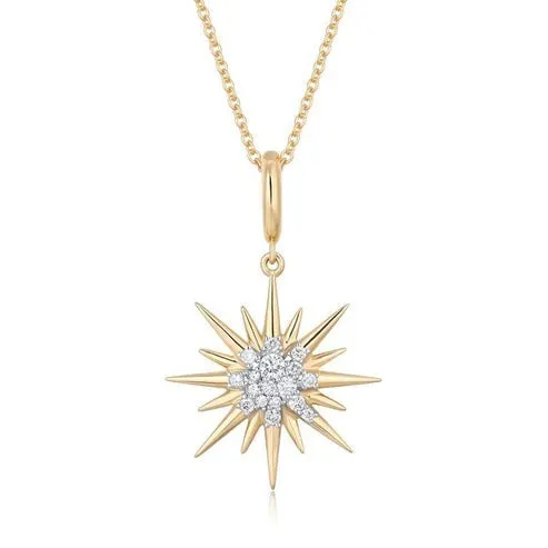 Luminous Sapphire Diamond Pendant Necklace