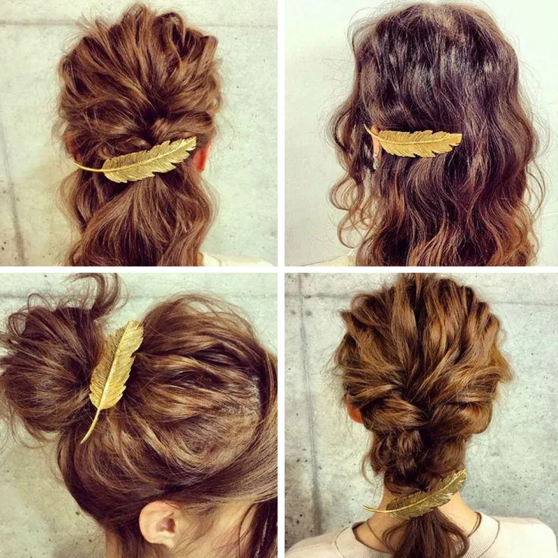 Metal Leaf Hairpin