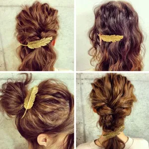 Metal Leaf Hairpin