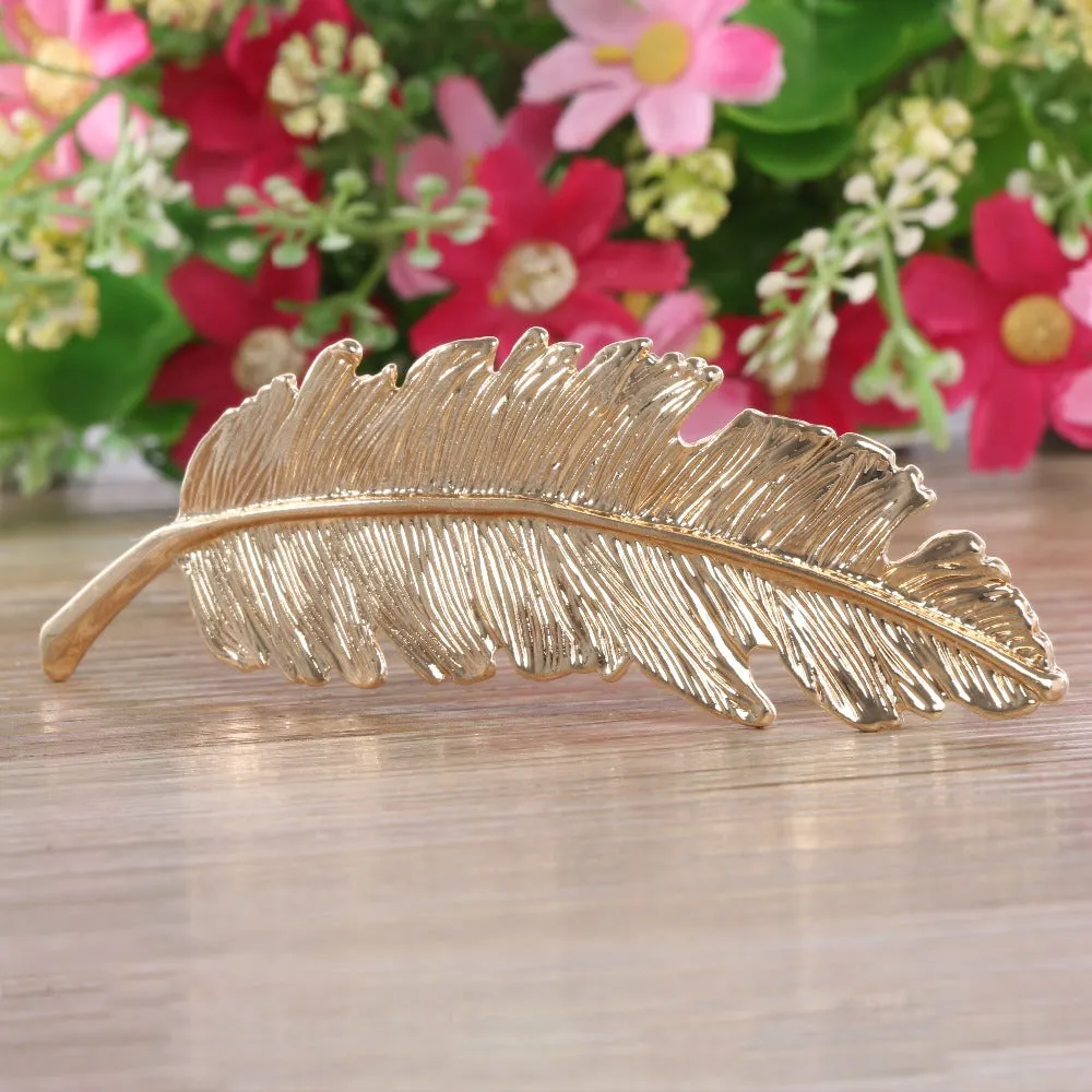 Metal Leaf Hairpin
