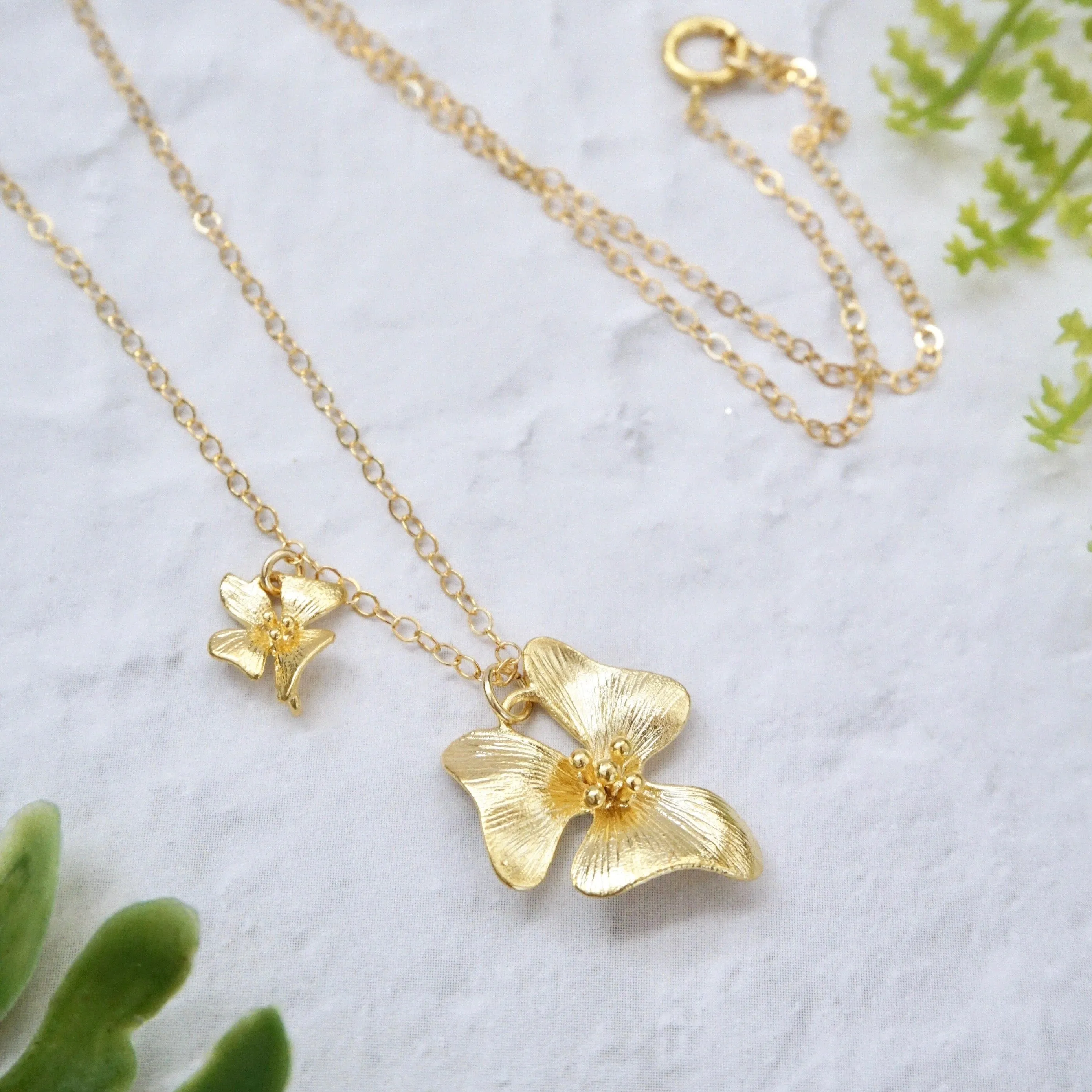 Mommy and Me Dogwood Necklace