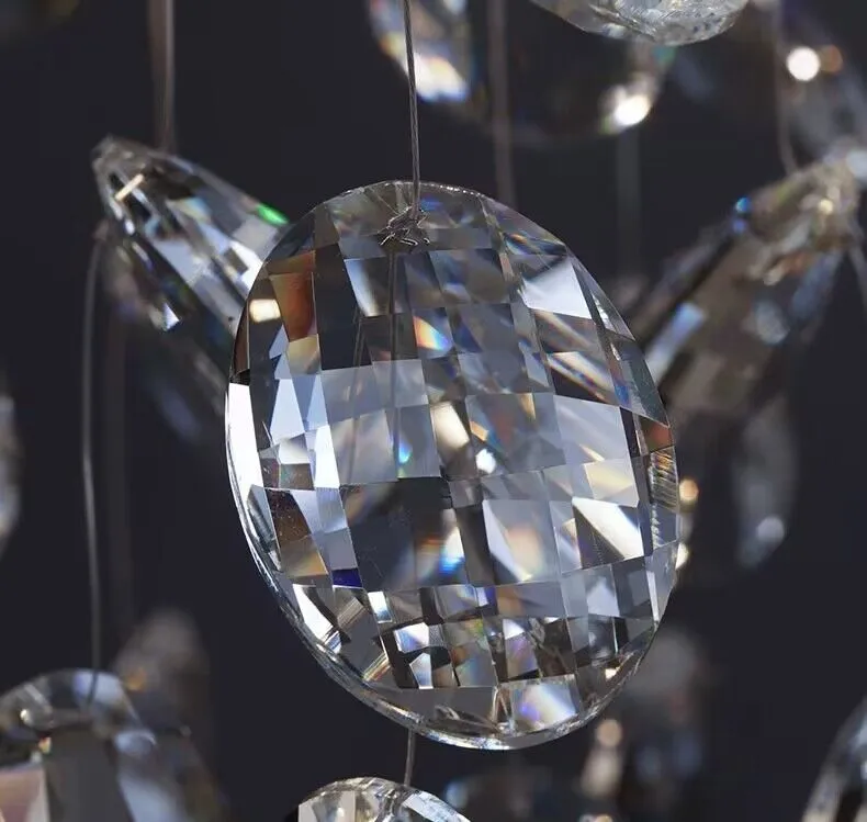 New Flower Romantic Light Luxury Crystal Chandelier for Bedroom / Living / Dining Room