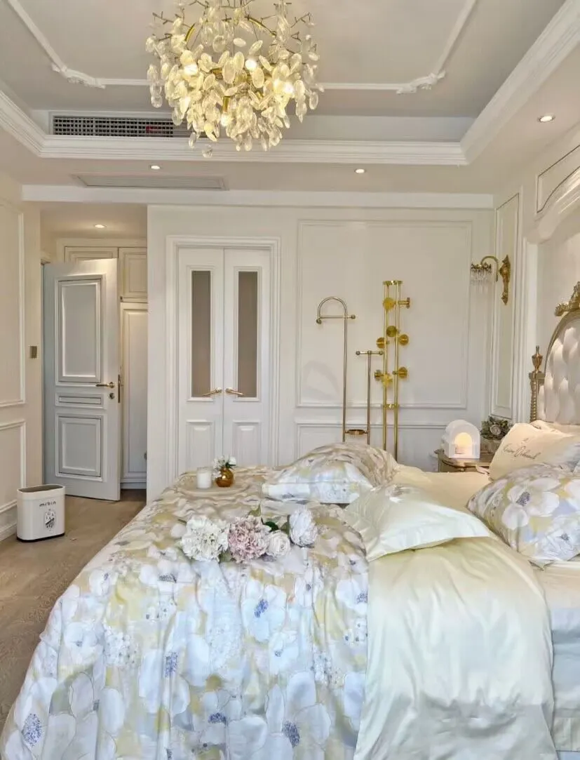 New Flower Romantic Light Luxury Crystal Chandelier for Bedroom / Living / Dining Room