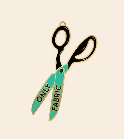 Ornament - FABRIC ONLY Scissors by Ruby Star Society