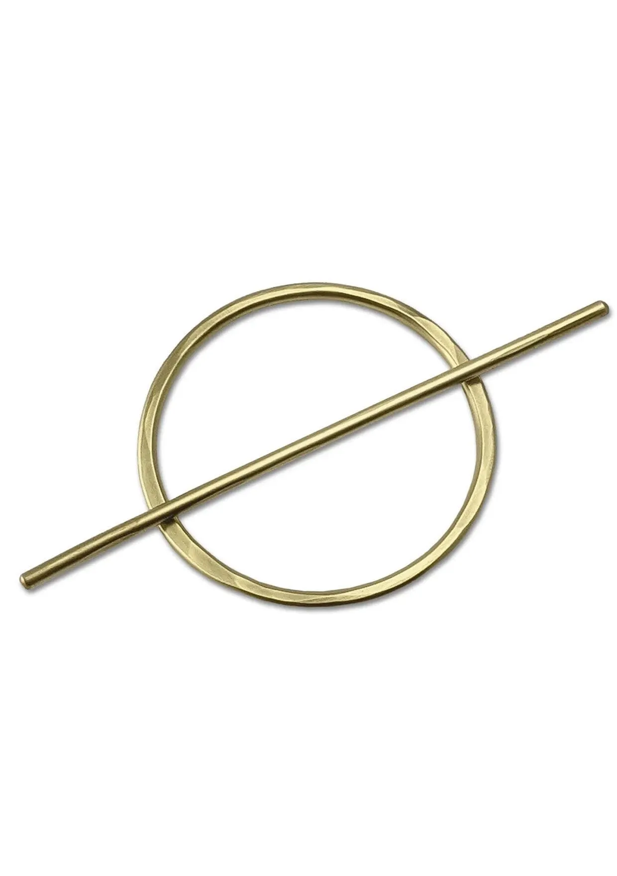 PeLo Modern - Medium Abstract Oval Brass Hair Slide