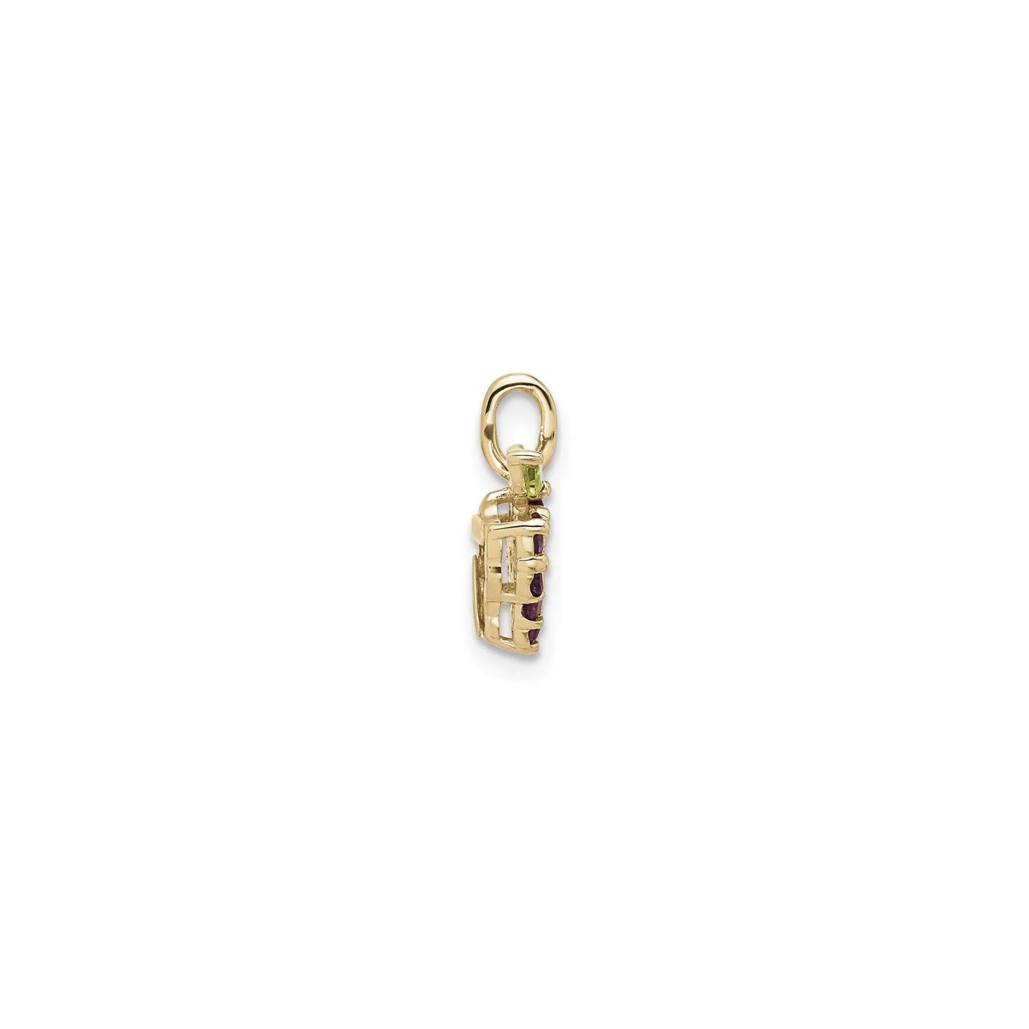 Peridot and Amethyst Grapes Pendant (14K)