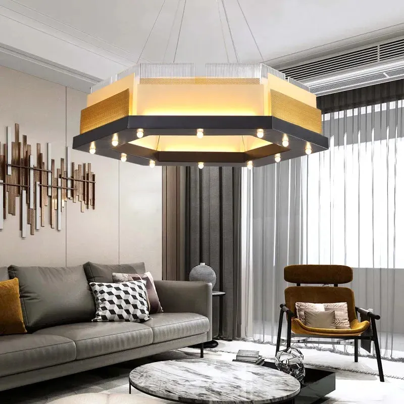Postmodern LED Chandelier by Mansion: Stylish Lighting for Living Room, Bar & Restaurant